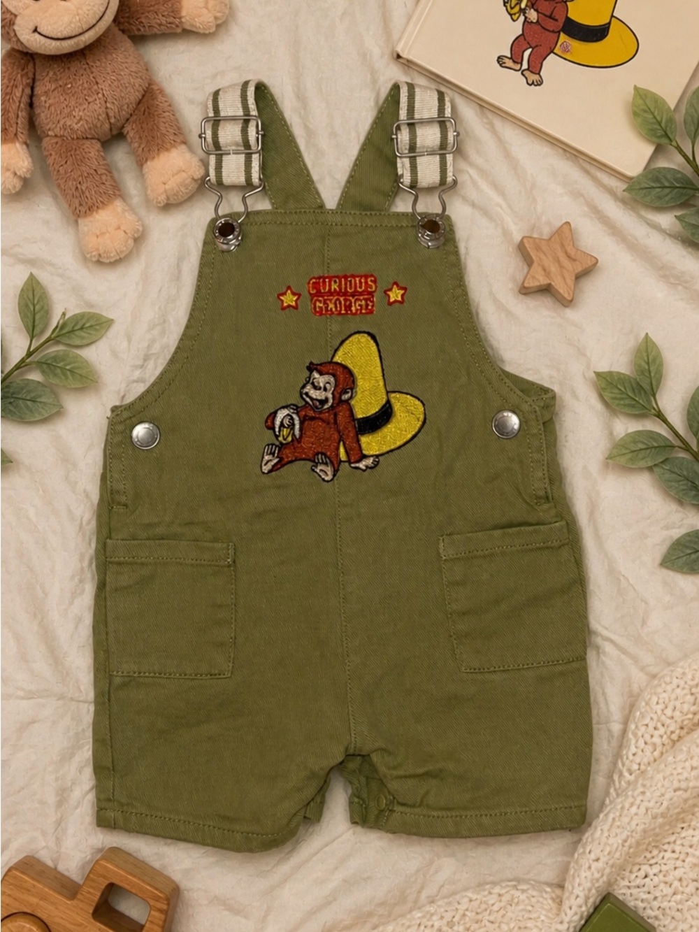 Curious George Overalls Upcycle